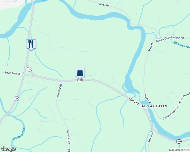 map of restaurants, bars, coffee shops, grocery stores, and more near 842 Main Street in Fairfax