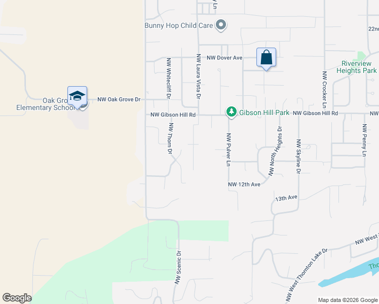 map of restaurants, bars, coffee shops, grocery stores, and more near 1478 Northwest Laura Vista Drive in Albany