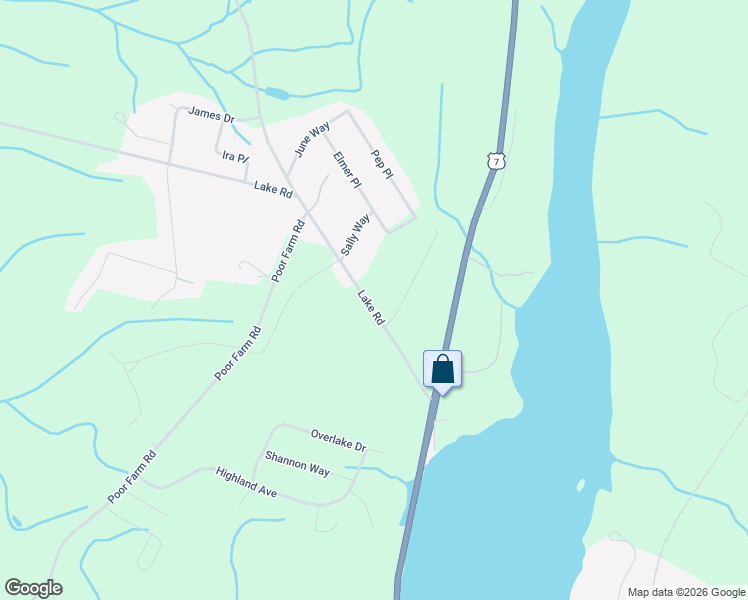 map of restaurants, bars, coffee shops, grocery stores, and more near 51 Lake Road in Milton