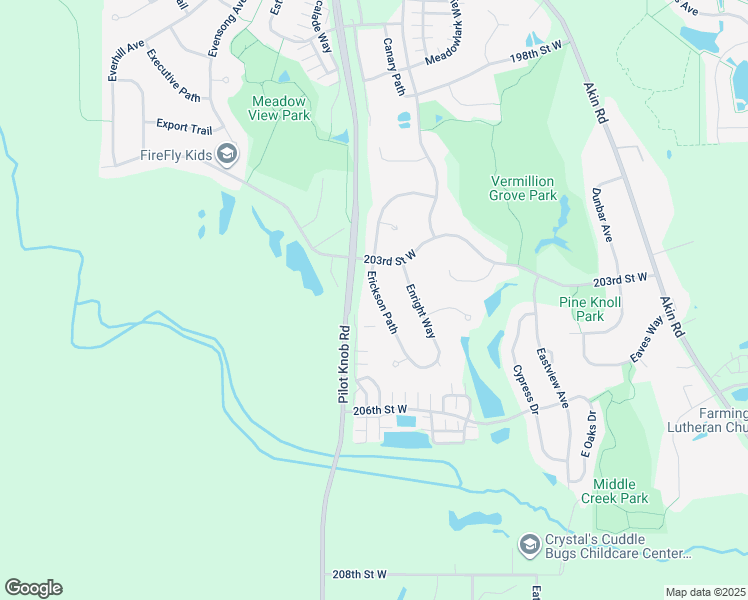 map of restaurants, bars, coffee shops, grocery stores, and more near 20327 Erickson Path in Farmington