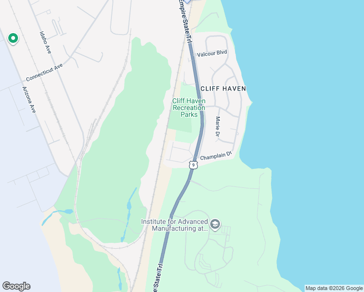 map of restaurants, bars, coffee shops, grocery stores, and more near 4 Deepdale Road in Plattsburgh