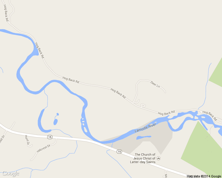 map of restaurants, bars, coffee shops, grocery stores, and more near Hogback Road in Lamoille County