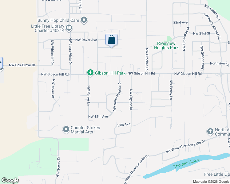map of restaurants, bars, coffee shops, grocery stores, and more near 2637 Northwest Ashley Drive in Albany