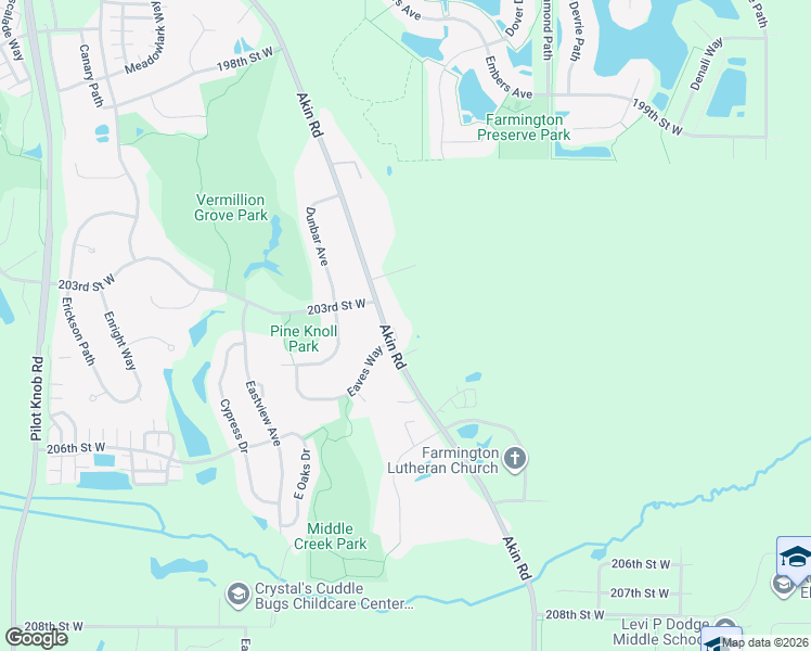 map of restaurants, bars, coffee shops, grocery stores, and more near 20322 Akin Road in Farmington