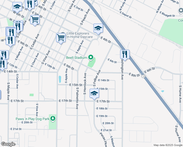 map of restaurants, bars, coffee shops, grocery stores, and more near 1108 Weister Court in Marshfield