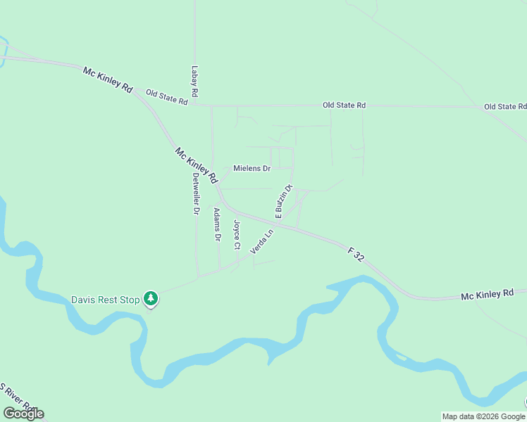 map of restaurants, bars, coffee shops, grocery stores, and more near 3517-3657 Mckinley Road in Oscoda