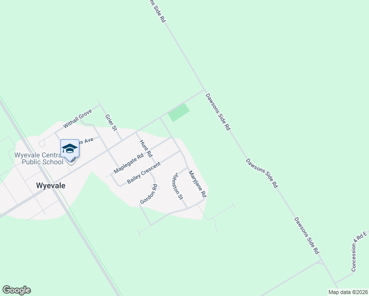 map of restaurants, bars, coffee shops, grocery stores, and more near 21 Maryjane Road in Simcoe County