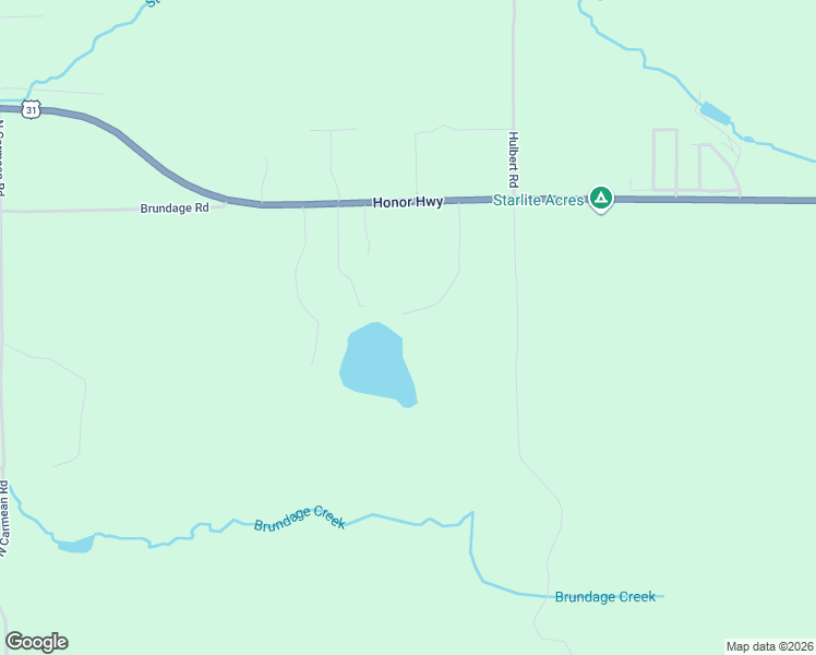 map of restaurants, bars, coffee shops, grocery stores, and more near 1861 Witz End Drive in Interlochen