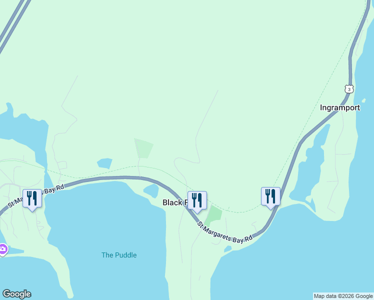 map of restaurants, bars, coffee shops, grocery stores, and more near 130 Whitecap Ridge in Black Point