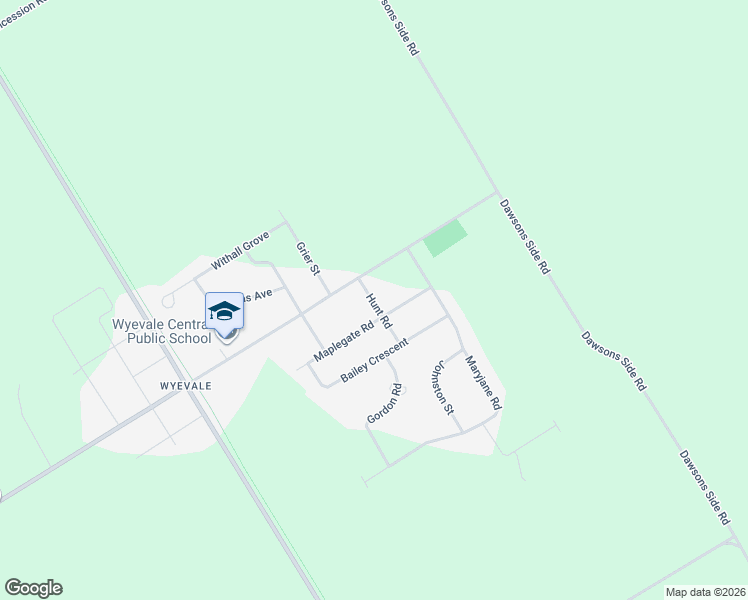 map of restaurants, bars, coffee shops, grocery stores, and more near 9 Hunt Road in Tiny