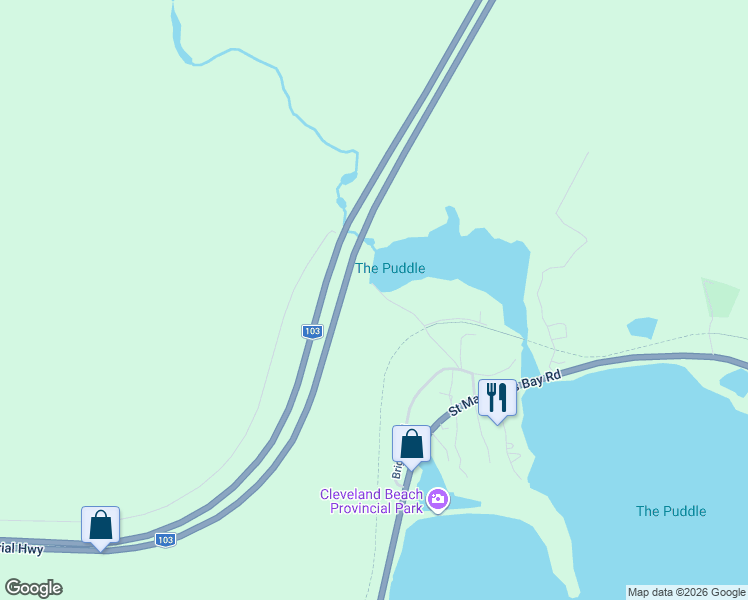 map of restaurants, bars, coffee shops, grocery stores, and more near 212 Puddle Road in Hubbards