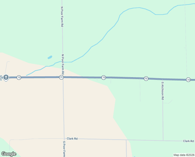 map of restaurants, bars, coffee shops, grocery stores, and more near 4726 Michigan 72 in Harrisville