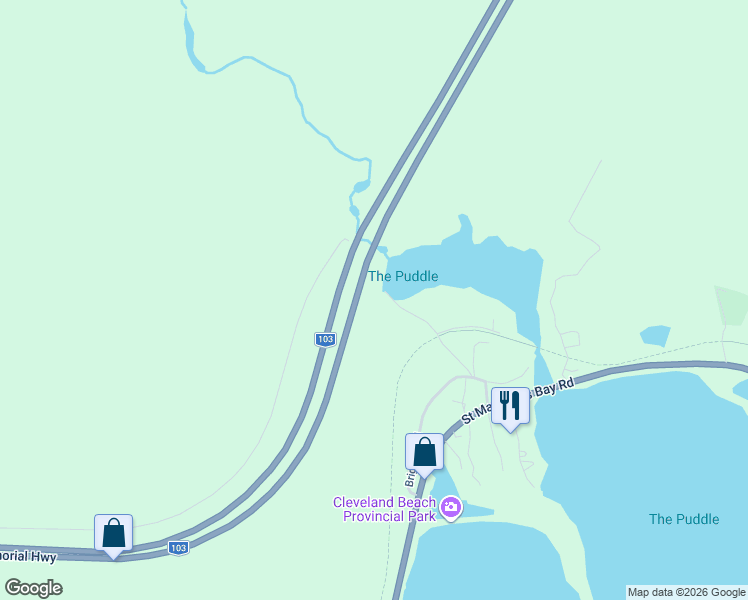 map of restaurants, bars, coffee shops, grocery stores, and more near 212 Puddle Road in Hubbards