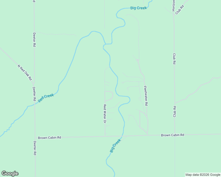map of restaurants, bars, coffee shops, grocery stores, and more near Red Water Drive in Oscoda County