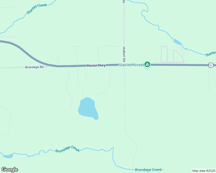 map of restaurants, bars, coffee shops, grocery stores, and more near 1861 Witz End Drive in Interlochen