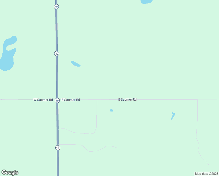 map of restaurants, bars, coffee shops, grocery stores, and more near 10498 East Saumer Road in Rosholt