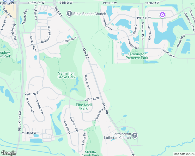map of restaurants, bars, coffee shops, grocery stores, and more near 20110 Akin Road in Farmington