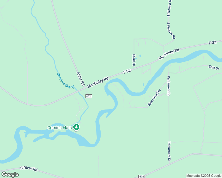 map of restaurants, bars, coffee shops, grocery stores, and more near Green Drive in Mio