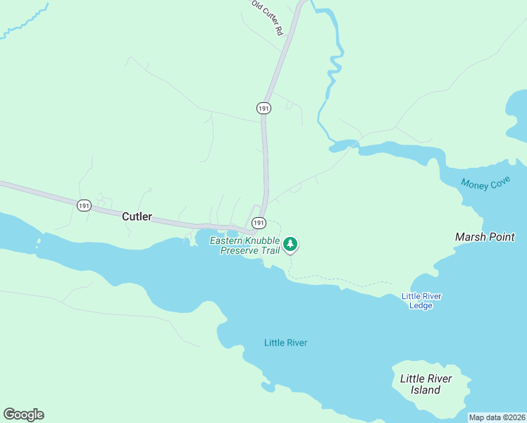 map of restaurants, bars, coffee shops, grocery stores, and more near 2741 Cutler Road in Cutler