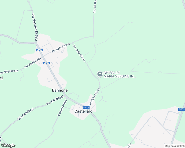 map of restaurants, bars, coffee shops, grocery stores, and more near 6 Via della Chiesa in Provincia di Parma