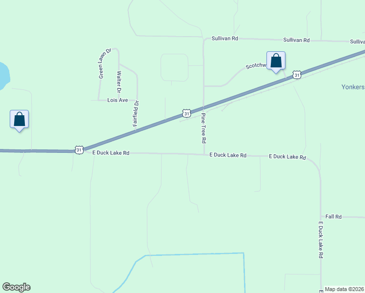 map of restaurants, bars, coffee shops, grocery stores, and more near 7501-7809 U.S. 31 in Grand Traverse