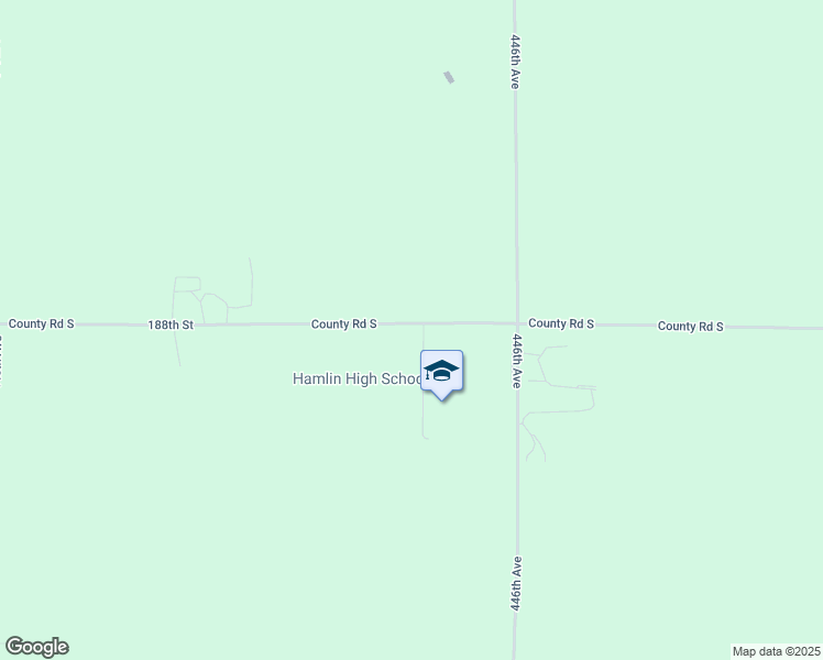 map of restaurants, bars, coffee shops, grocery stores, and more near 44577 188th Street in Hayti