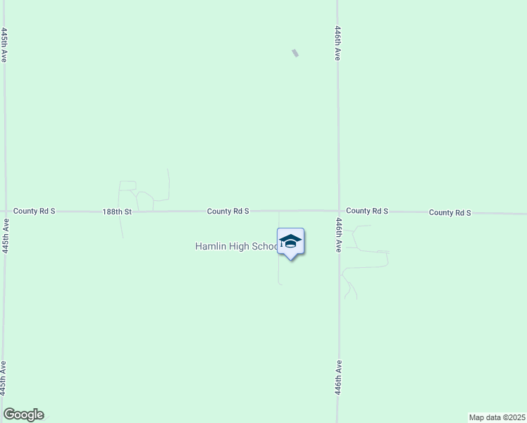 map of restaurants, bars, coffee shops, grocery stores, and more near 44577 188th Street in Hayti