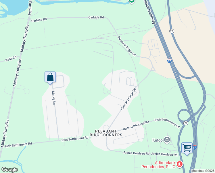 map of restaurants, bars, coffee shops, grocery stores, and more near 37 Abenaki Rd in Plattsburgh