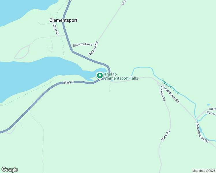 map of restaurants, bars, coffee shops, grocery stores, and more near 18 Clementsport Road in Clementsport