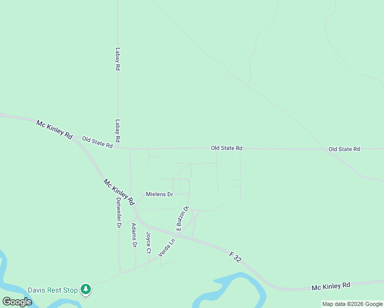 map of restaurants, bars, coffee shops, grocery stores, and more near Prahl Lane in Mio