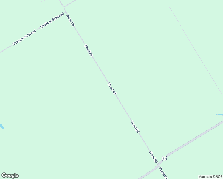 map of restaurants, bars, coffee shops, grocery stores, and more near 1247 Wood Road in Simcoe County