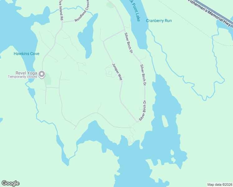 map of restaurants, bars, coffee shops, grocery stores, and more near 79 Rupert Hubley Drive in Hubley