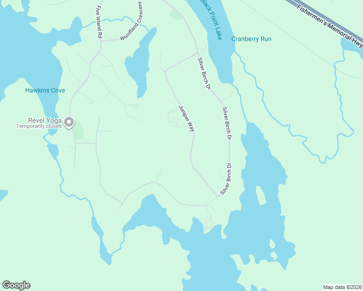 map of restaurants, bars, coffee shops, grocery stores, and more near 79 Rupert Hubley Drive in Hubley