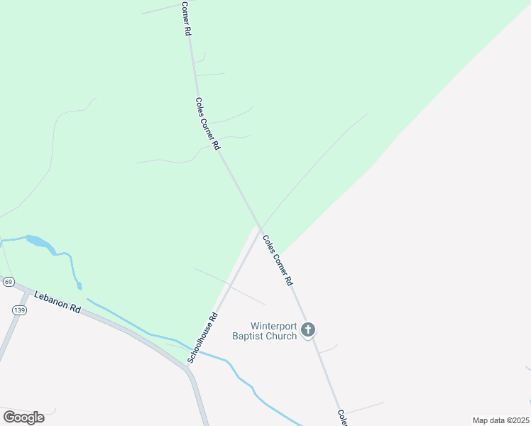 map of restaurants, bars, coffee shops, grocery stores, and more near 185 Coles Corner Road in Winterport