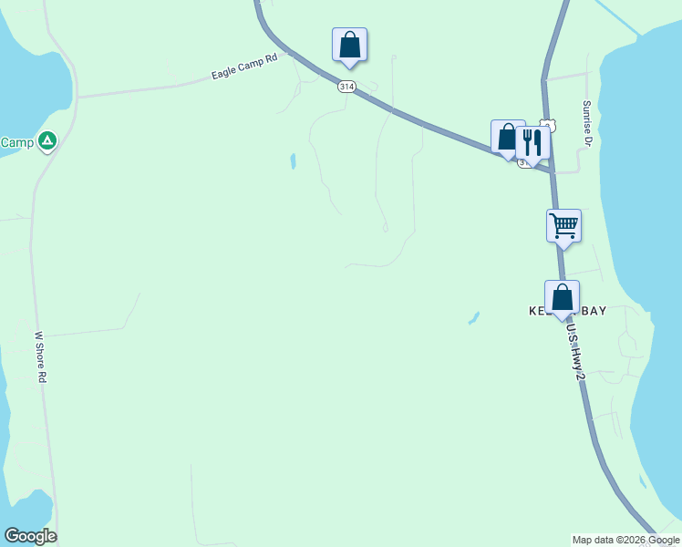 map of restaurants, bars, coffee shops, grocery stores, and more near 19 Ferry Road in South Hero
