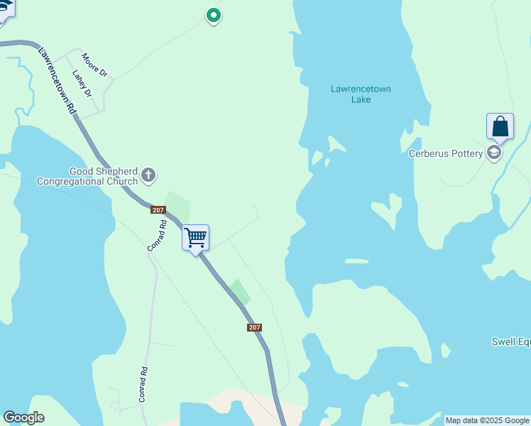 map of restaurants, bars, coffee shops, grocery stores, and more near Lawrencetown Road in Lawrencetown