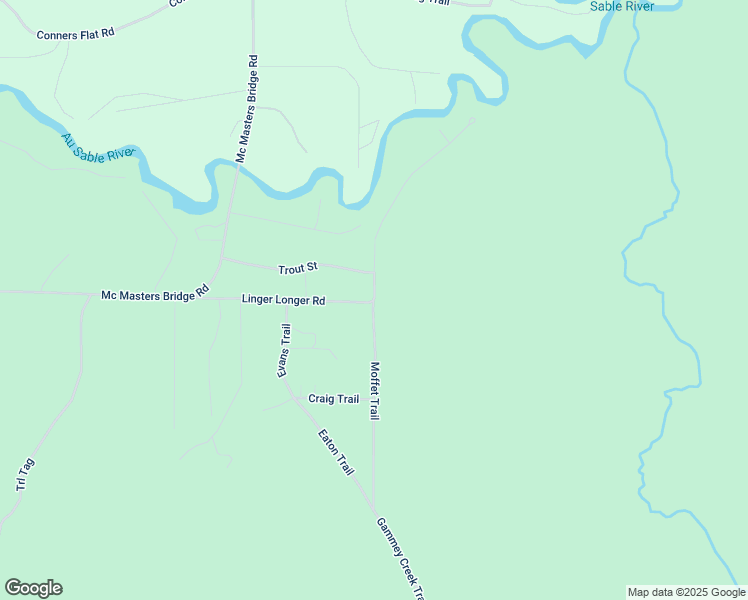 map of restaurants, bars, coffee shops, grocery stores, and more near Moffet Trail in Crawford County