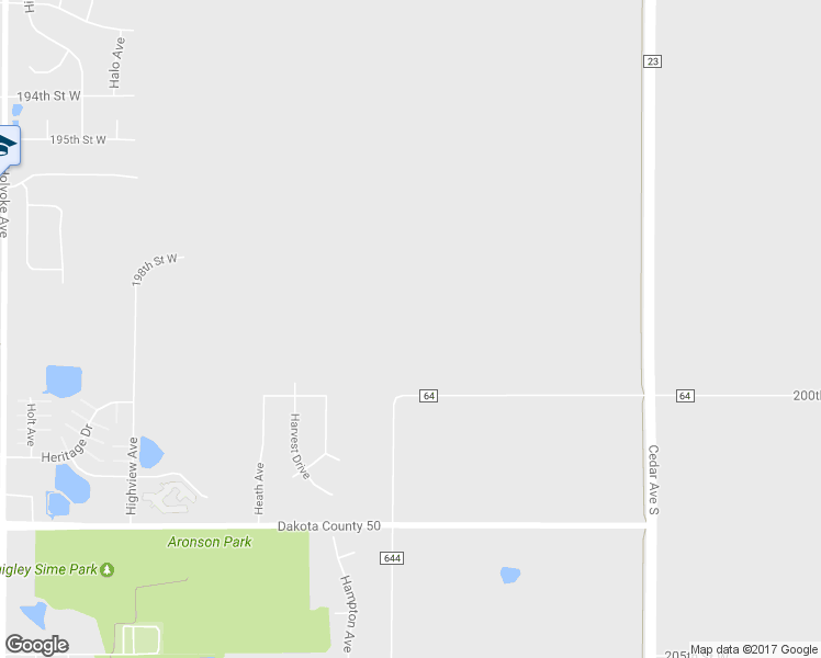 map of restaurants, bars, coffee shops, grocery stores, and more near 7975 200th Street West in Lakeville