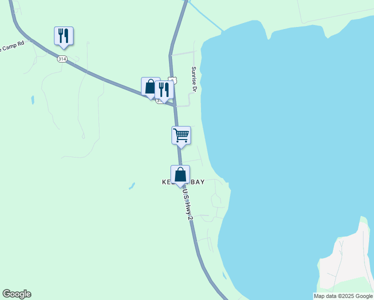 map of restaurants, bars, coffee shops, grocery stores, and more near 3 Cardinal Lane in South Hero