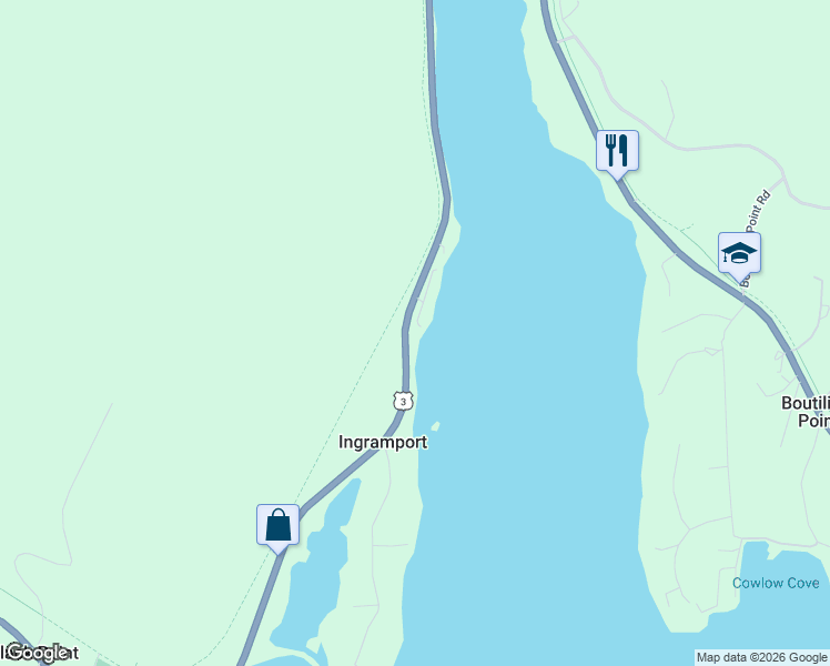 map of restaurants, bars, coffee shops, grocery stores, and more near 32 Logboom Run in Ingramport
