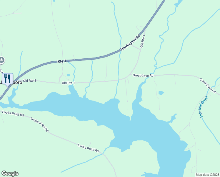 map of restaurants, bars, coffee shops, grocery stores, and more near 1446 U.S. 1 in Jonesboro
