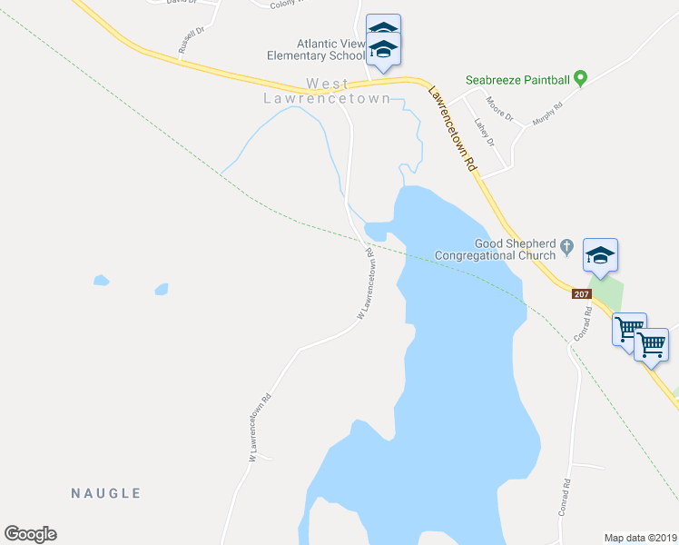 map of restaurants, bars, coffee shops, grocery stores, and more near 155 West Lawrencetown Road in Lawrencetown