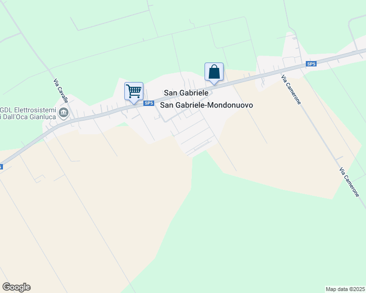 map of restaurants, bars, coffee shops, grocery stores, and more near 22 Via Giovanni Falcone in San Gabriele-mondonuovo