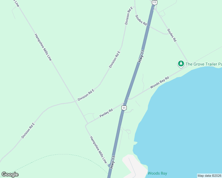 map of restaurants, bars, coffee shops, grocery stores, and more near 1664 Division Road East in Orillia