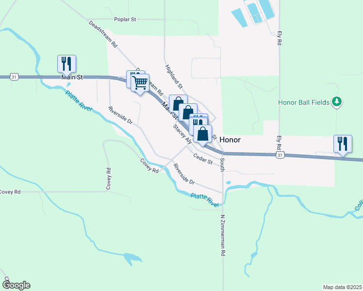 map of restaurants, bars, coffee shops, grocery stores, and more near 2188-2210 Henry in Honor