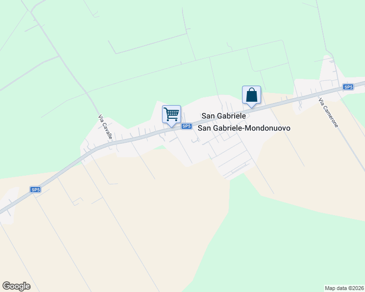 map of restaurants, bars, coffee shops, grocery stores, and more near 11 Via Giuseppe Saragat in San Gabriele-mondonuovo