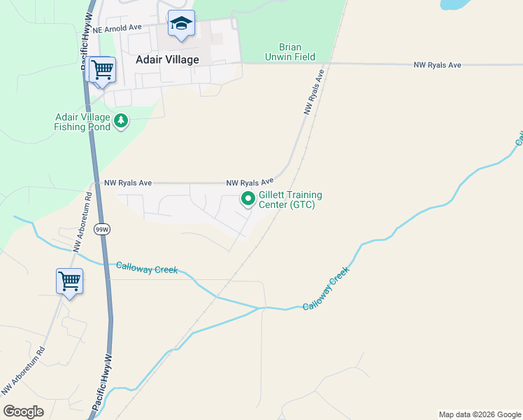 map of restaurants, bars, coffee shops, grocery stores, and more near 7323 Dot Street in Corvallis