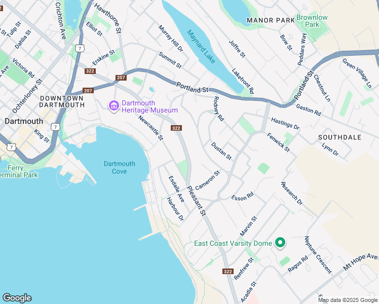 map of restaurants, bars, coffee shops, grocery stores, and more near 151 Pleasant Street in Dartmouth