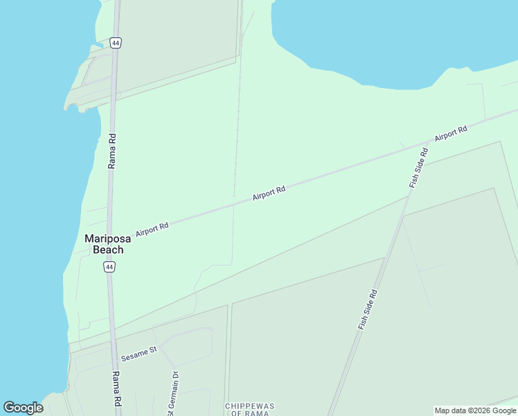 map of restaurants, bars, coffee shops, grocery stores, and more near 4061 Airport Road in Orillia