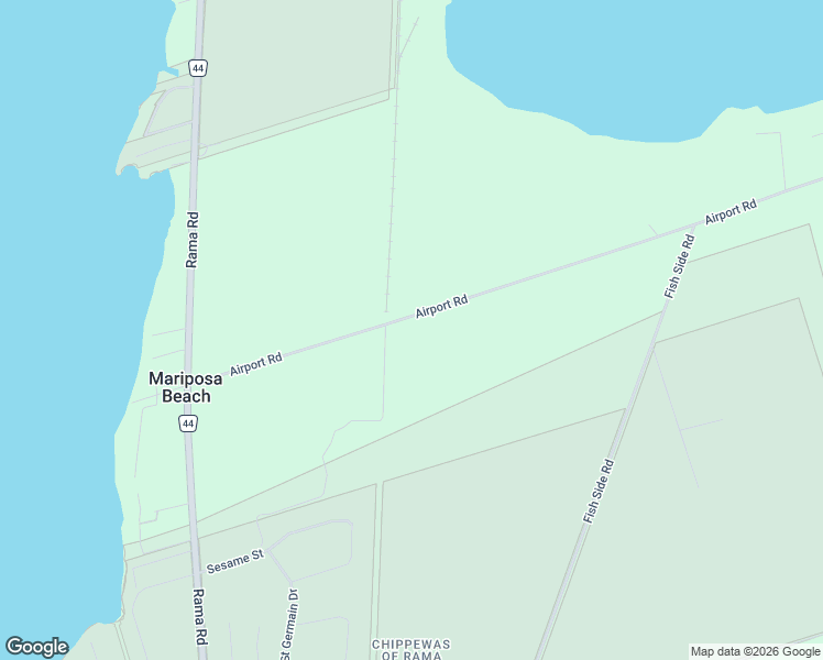 map of restaurants, bars, coffee shops, grocery stores, and more near 4061 Airport Road in Orillia